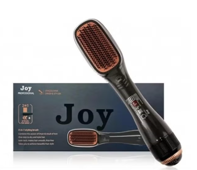 Joy Professional 2-in-1 Hair Styling Brush | Hot Air Dryer & Hair Straightener