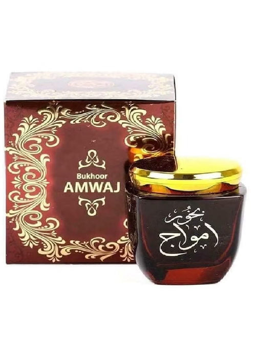Bukhoor Amwaj | Premium Arabic Incense | Amber Jar & Ornate Gift Box | بخور أمواج الفاخر alternate view