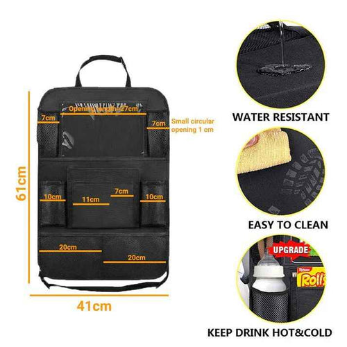 Car Seat Back Storage Bag โ Polyester Organizer, Hook-Type Installation alternate view