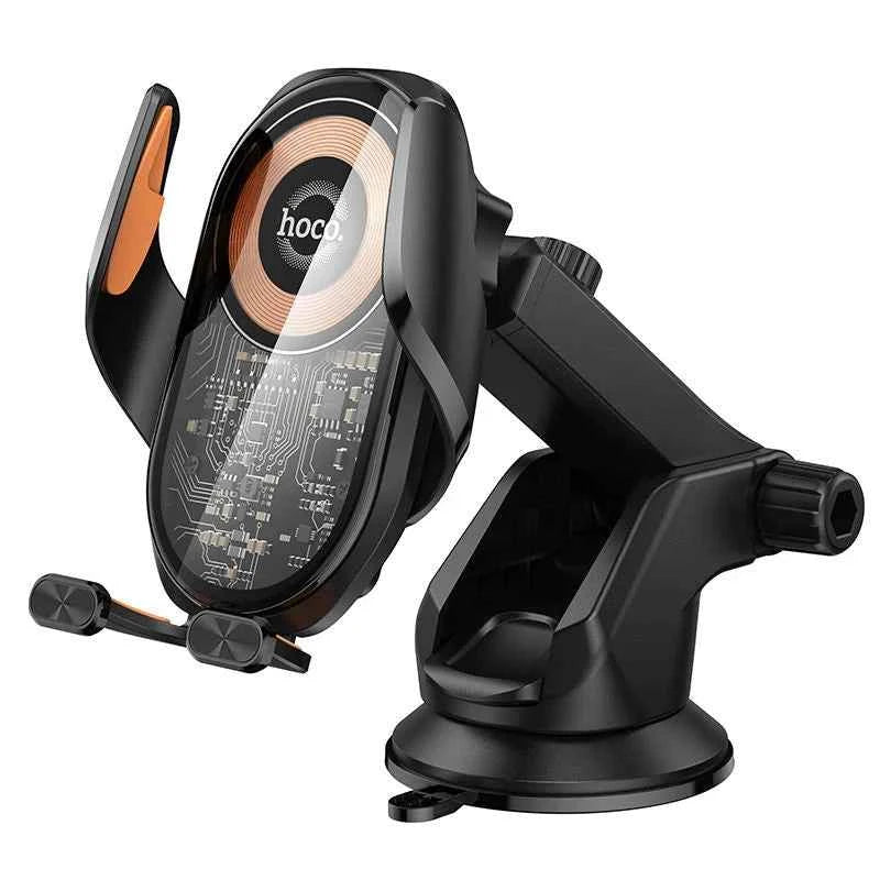Hoco โ Wireless Charging Car Holder 15W Auto-Clamp