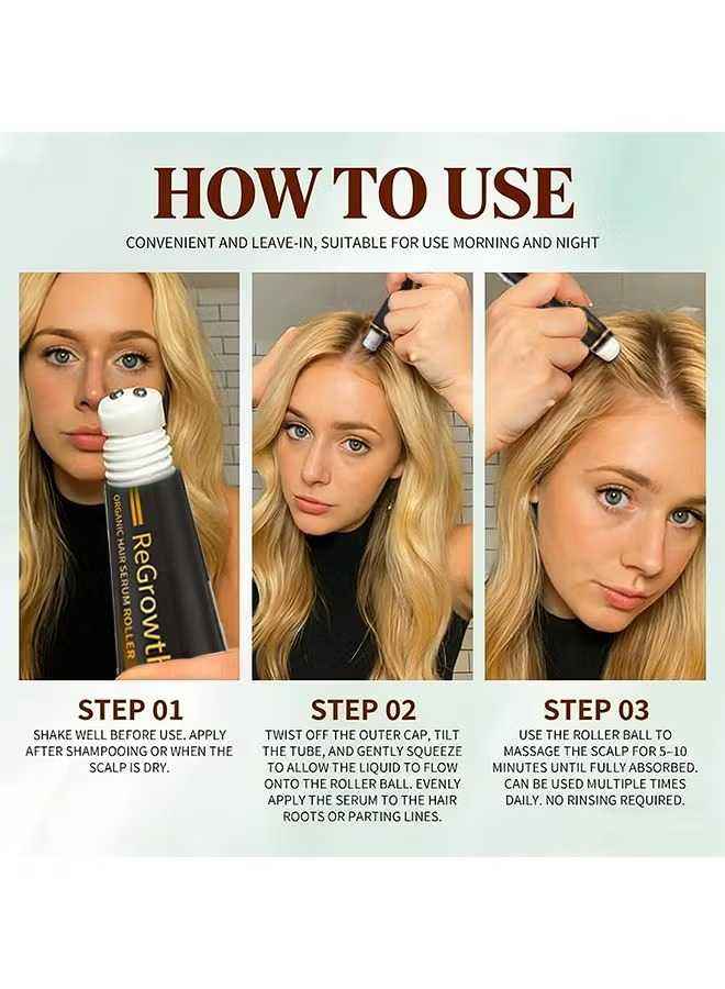 eelhoe Organic Hair Serum Roller – Scalp Nourishment & Hair Growth