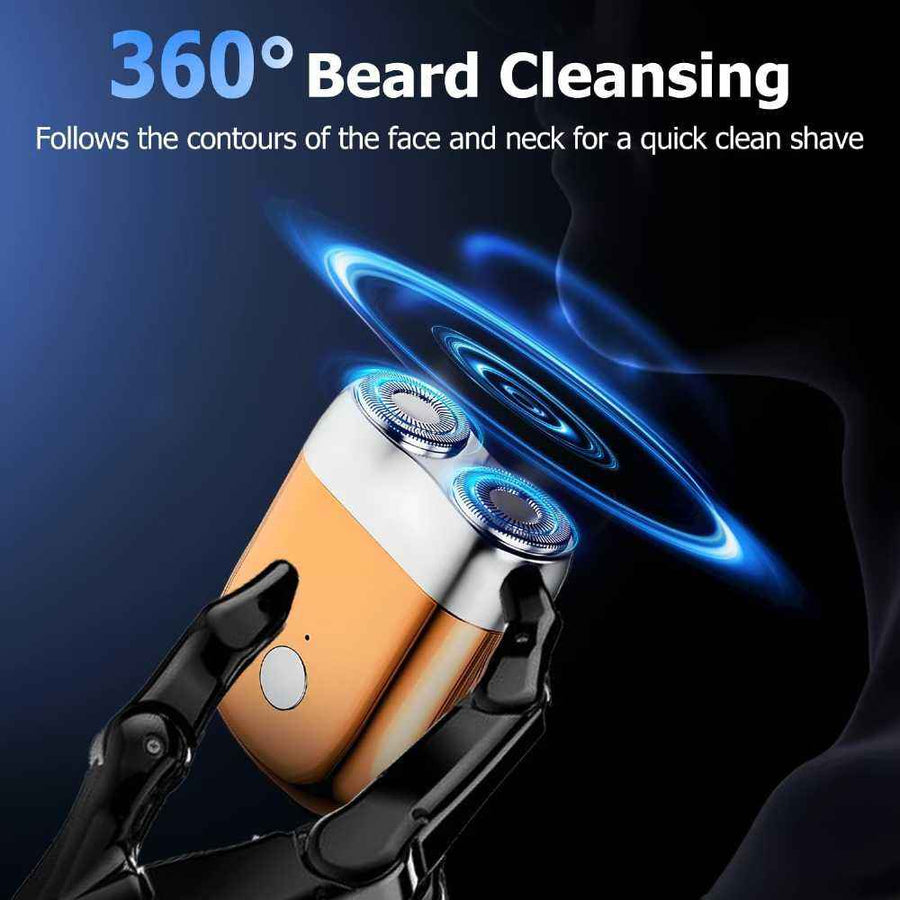 Mini Dual-Head Electric Shaver – Compact Portable Men's Grooming