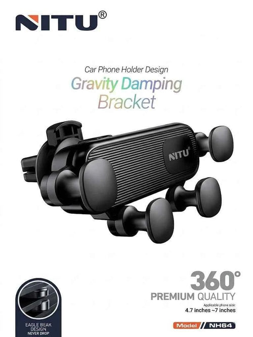 Nitu โ Gravity Damping Bracket Car Phone Holder 360ยฐ alternate view