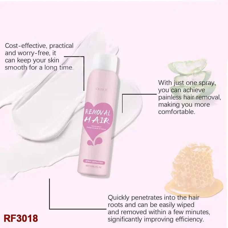 120ml Hair Removal Spray – Painless, Quick-Acting Depilatory Spray