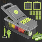 14 in 1 Multifunctional Vegetable Chopper, Mandoline Dicer, Slicer, With Container Box 4
