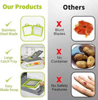 14 in 1 Multifunctional Vegetable Chopper, Mandoline Dicer, Slicer, With Container Box 5
