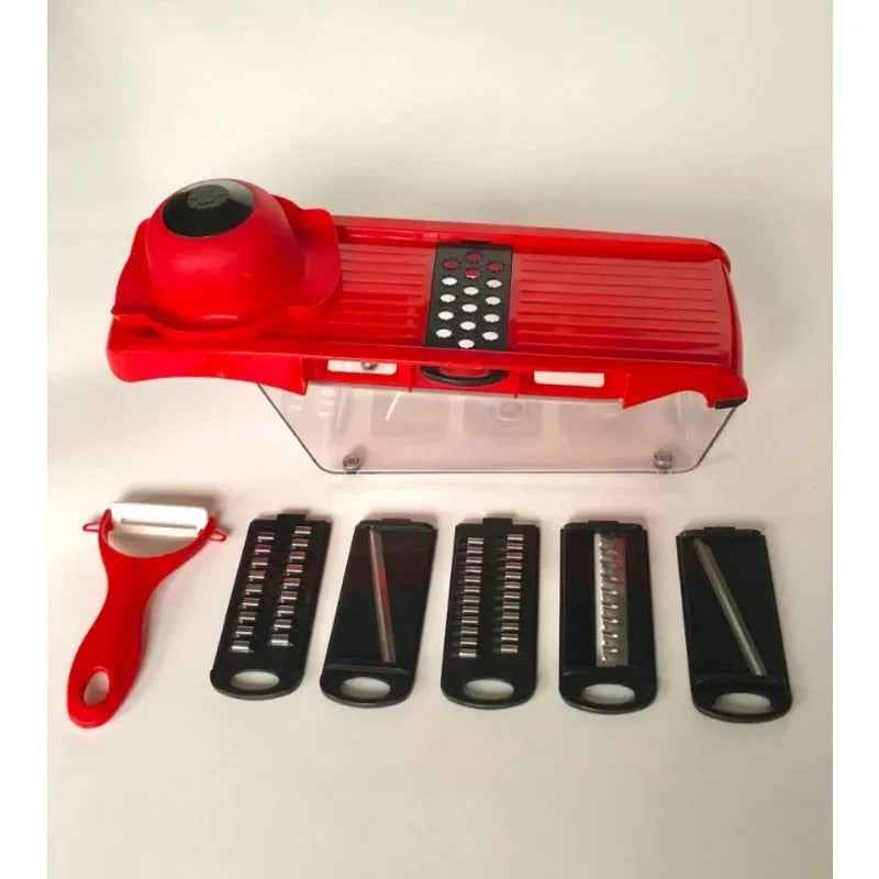 Mandoline Vegetable Slicer & Cutter with 5 Blades + Safety Guard
