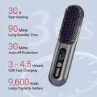 2-in-1 Cordless Hair Straightener Brush | فرشاة فرد الشعر اللاسلكية 2 في 1 1