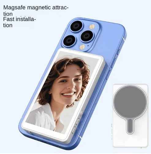 Magnetic Selfie Screen – 4" HD Vlogging Monitor with Bluetooth Remote