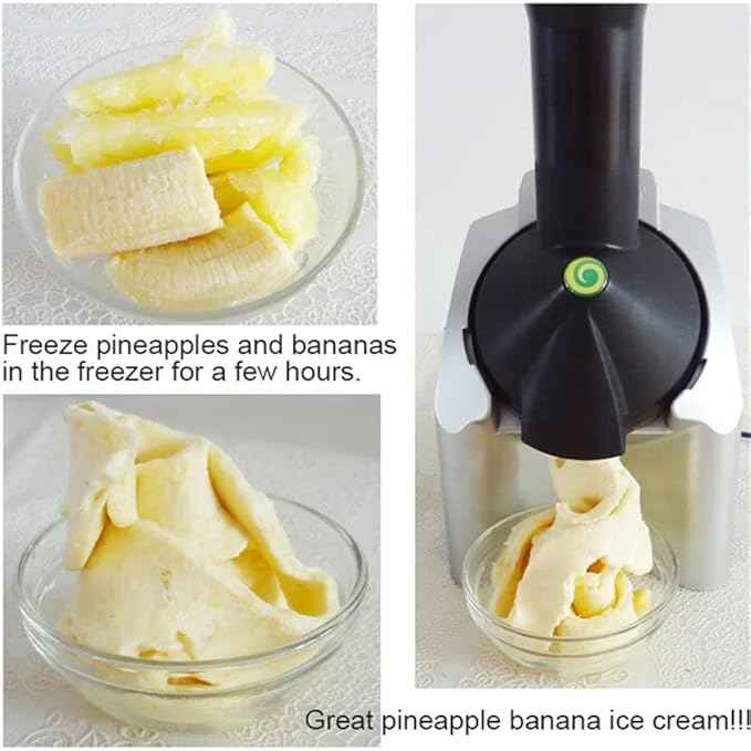 Frozen Ice Cream & Dessert Treat Maker – Black & Gray Design