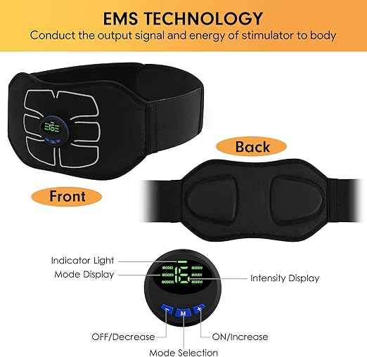 Abdominal Toning Belt – ABS Stimulator Workout Fitness Belt