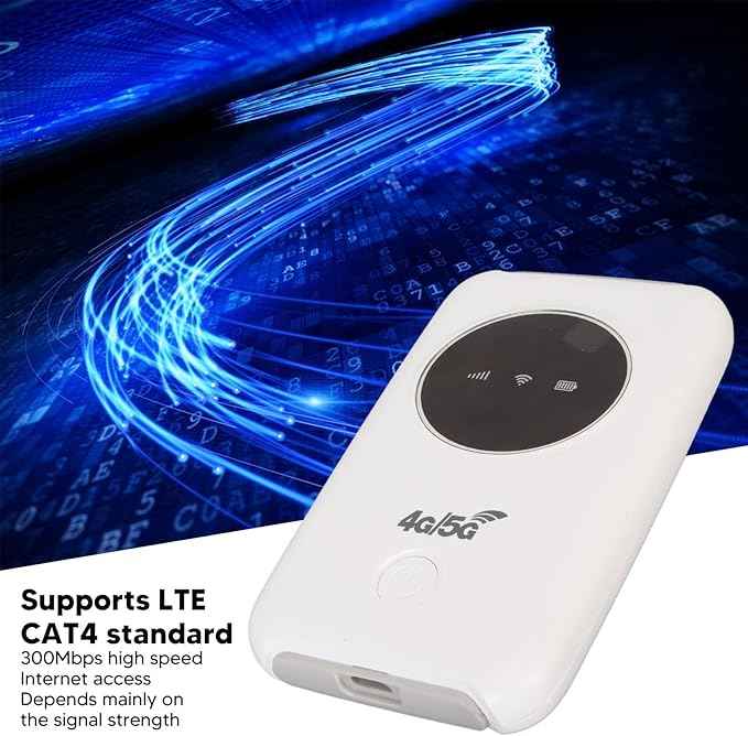 مودم نقطة اتصال متنقلة 5G WiFi مفتوح – إنترنت محمول للسفر والمنزل