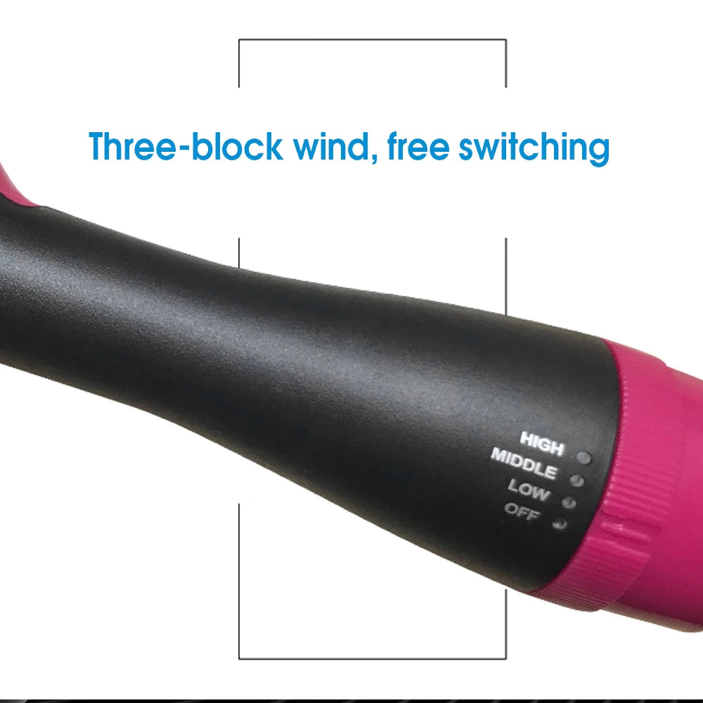 2-in-1 Rotating Hot Air Brush | Hair Dryer & Volumising Curler Styler