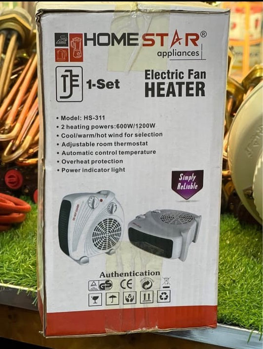 Portable Electric Room Heater – 2 Heat Settings | Overheat Protection | Fast Heating Fan Blower | Energy Efficient Winter Heater