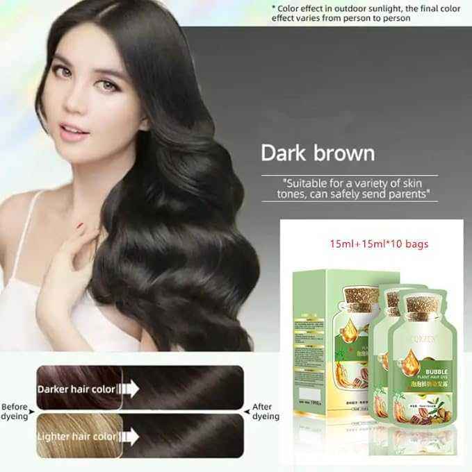 Bubble Plant Hair Dye – Natural Herbal Formula, Nourishing & Non-Irritating