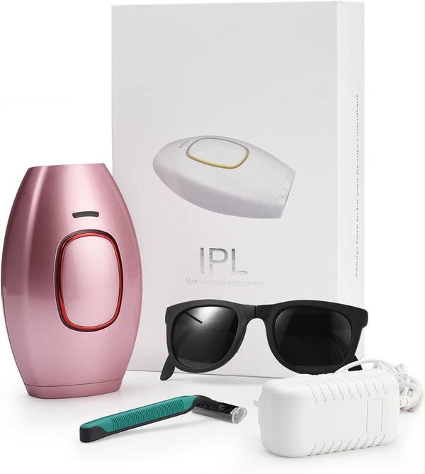 IPL Hair Removal Laser Epilator Women with glasses