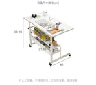 Movable Laptop Desk Wooden Height-adjustable Computer Desk Simple Storage Computer Table with Wheel 6