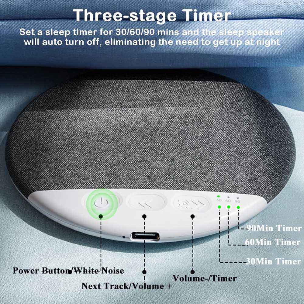 Bluetooth Pillow Speaker for Sleeping – Wireless, Ultra-Thin Design