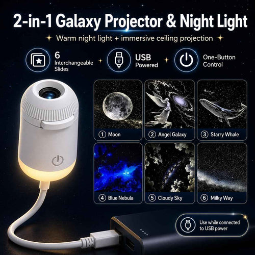 Portable Mini USB Starry Sky Projection Lamp | Galaxy Night Light alternate view