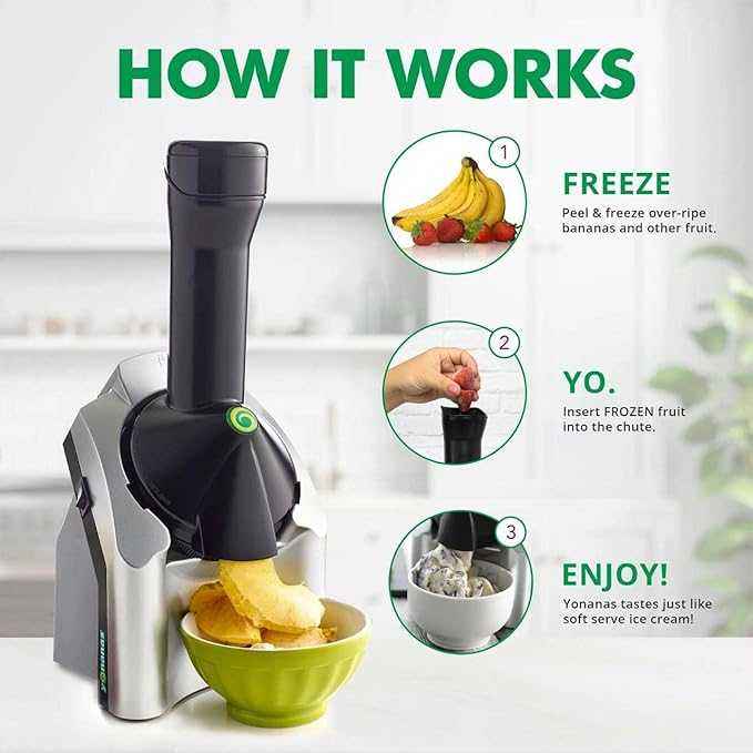 Frozen Ice Cream & Dessert Treat Maker – Black & Gray Design