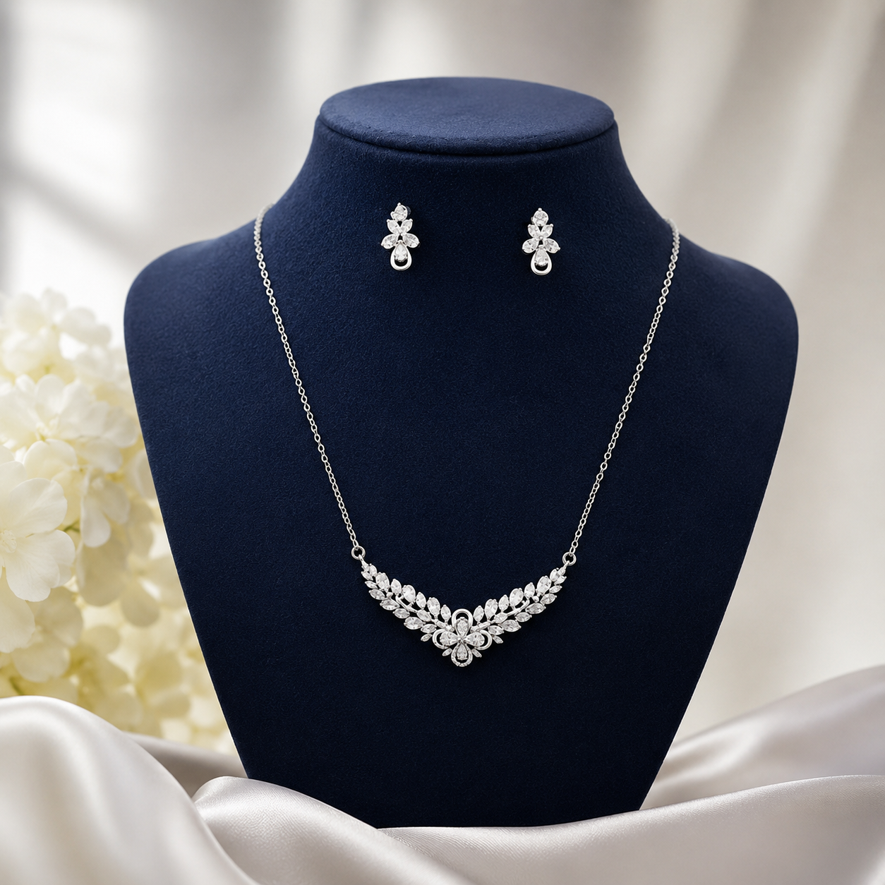Crystal Leaf Jewelry Set - Majlismart
