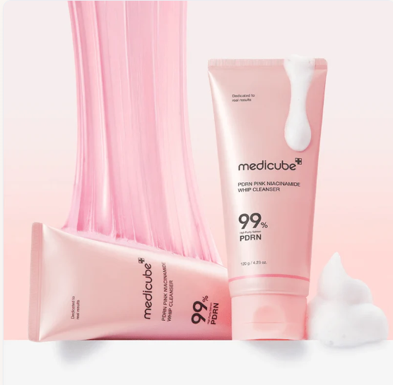 Medicube - PDRN Pink Niacinamide Whip Cleanser - Majlismart