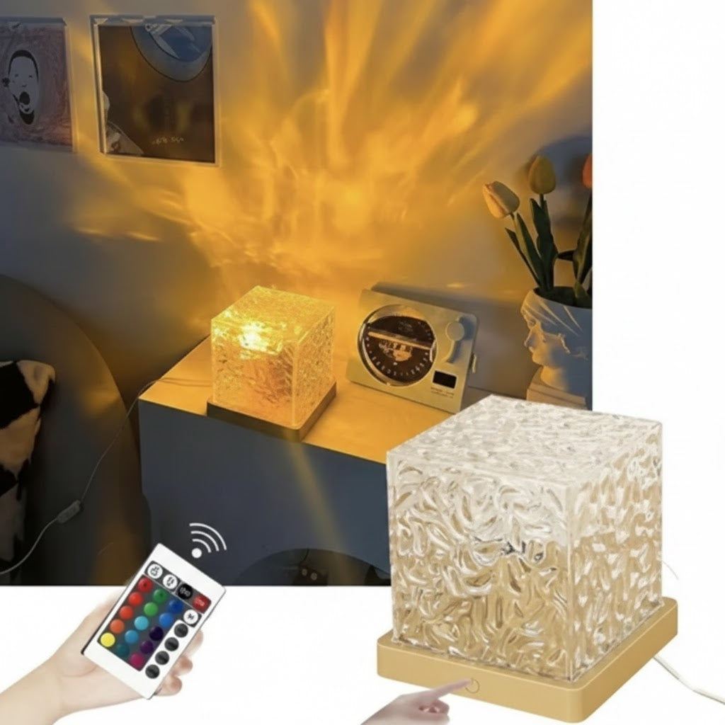 RGB Crystal Cube Night Lamp