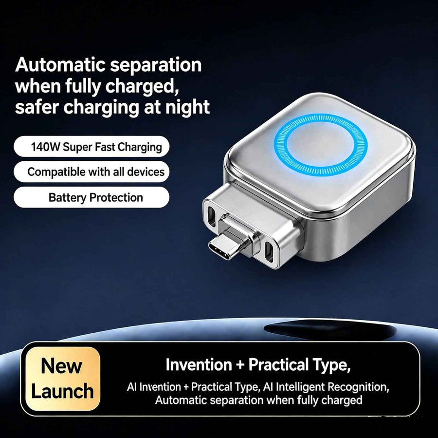 محول الشحن ذاتي الإخراج بمنفذ USB-C