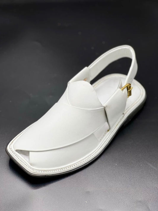 White Zalmi Chappal