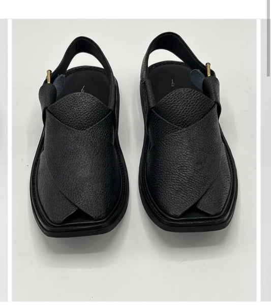 Single Sole Black Dotted