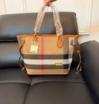 Burberry Inspired Tote Shopper Bag | Classic Check Design | 46×16×29cm 6
