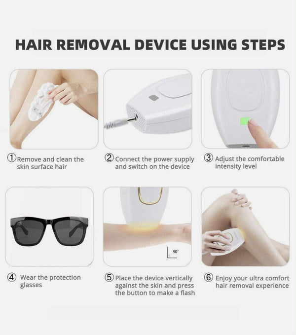 IPL Hair Removal Laser Epilator Women with glasses — alternate view