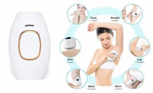 IPL Hair Removal Laser Epilator Women with glasses
