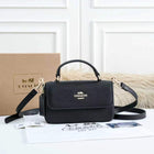 Coach 412 Structured Handbag | Classic Mini Bag with Box | 19×5×6cm 1