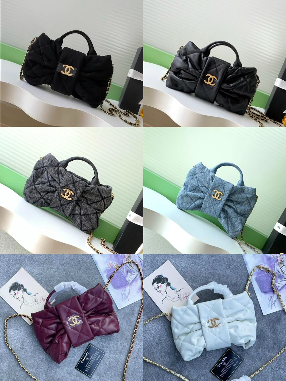 Chanel Quilted Handle Bag | Classic Structured Bag | 24×5×15cm