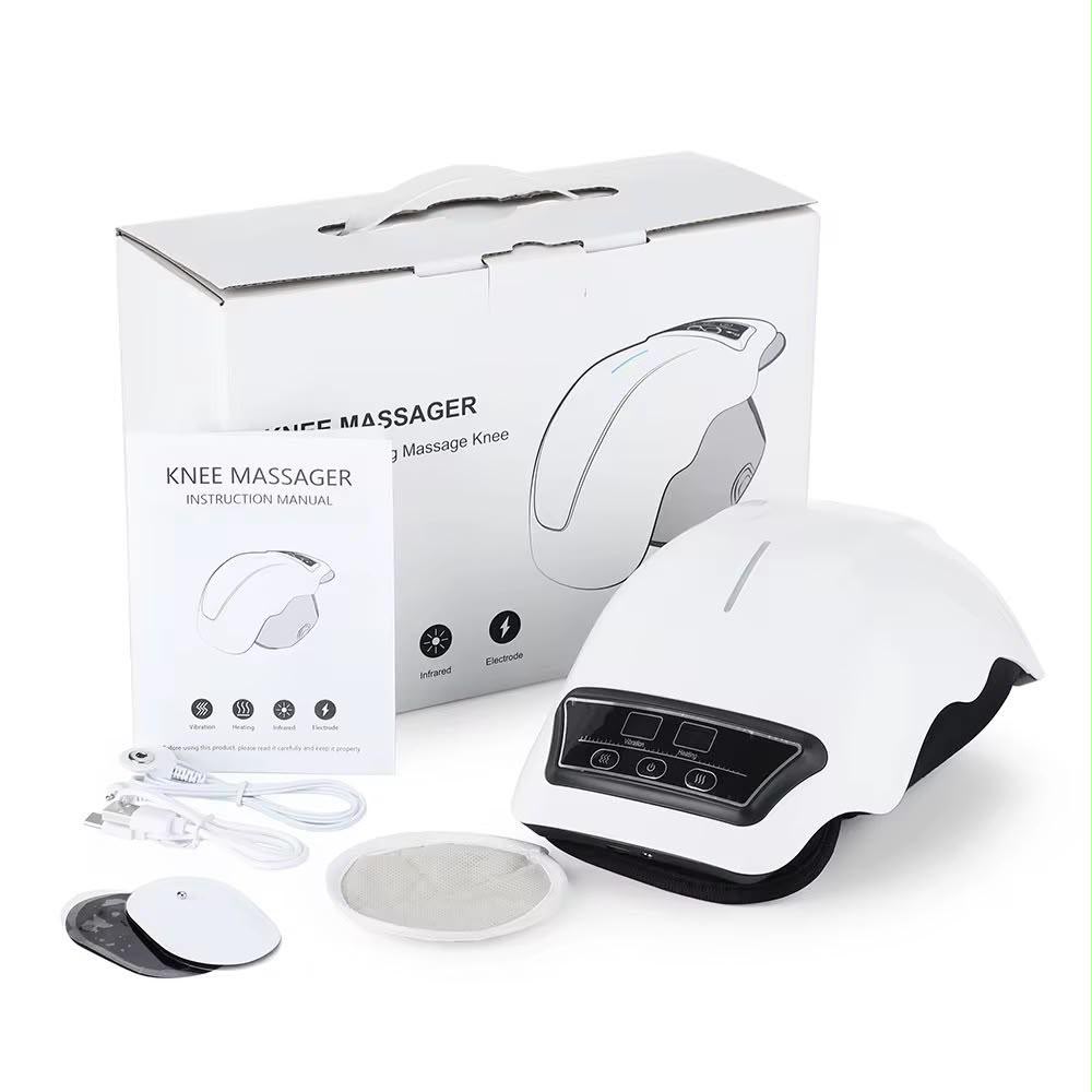 Electric Knee Massager with Heat & Vibration | Wearable Smart Knee Pain Relief Device