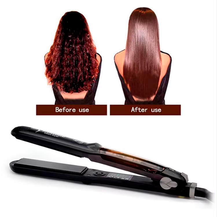 Professional Hair Straightener Flat Iron | Fast Heating Ceramic Plates | مكواة تمليس الشعر الاحترافية