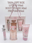 Yara Gift Box by Lattafa | 3-Piece Fragrance Set | Perfume 50ml, Body Splash 20ml & Lotion 90ml 2