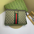 Monogram Canvas Men's Clutch Pouch | Luxury Designer-Style Zip Pouch with Gift Box | حقيبة كلاتش رجالي مونوغرام 1