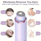 2-in-1 Dual-Head Electric Body Shaver for Face & Body - Pink 2