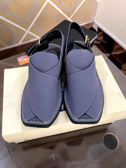 Blue Peshawari Chappal