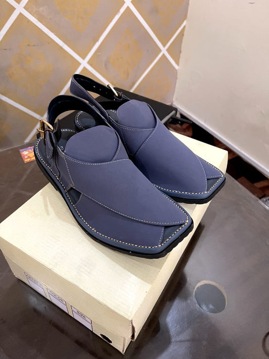 Blue Peshawari Chappal