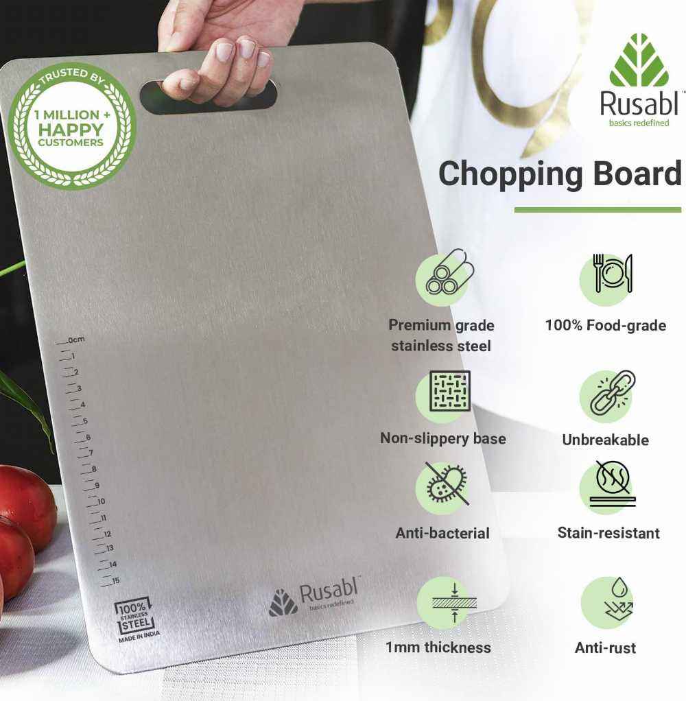 Stainless Steel Chopping Board for Kitchen