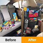 Car Seat Back Storage Bag – Polyester Organizer, Hook-Type Installation 4