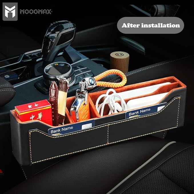 Car Seat Gap Organizer Storage Box – Large Capacity Console Side Pocket
