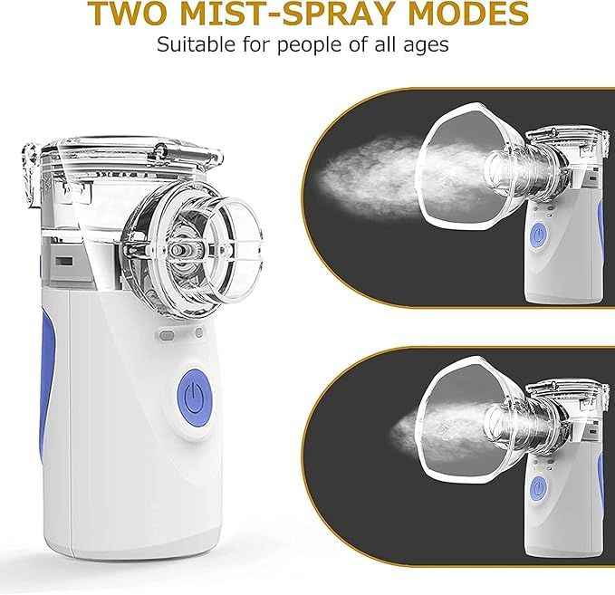 Handheld Mesh Nebulizer Inhaler – Portable, Fine Particles, Silent Operation