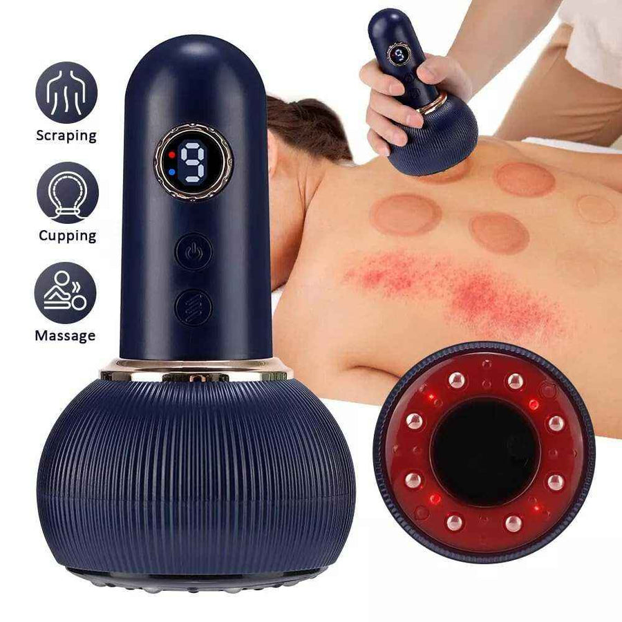 Smart Electric Vacuum Suction Scraping Therapy Massager – Cupping & Gua Sha