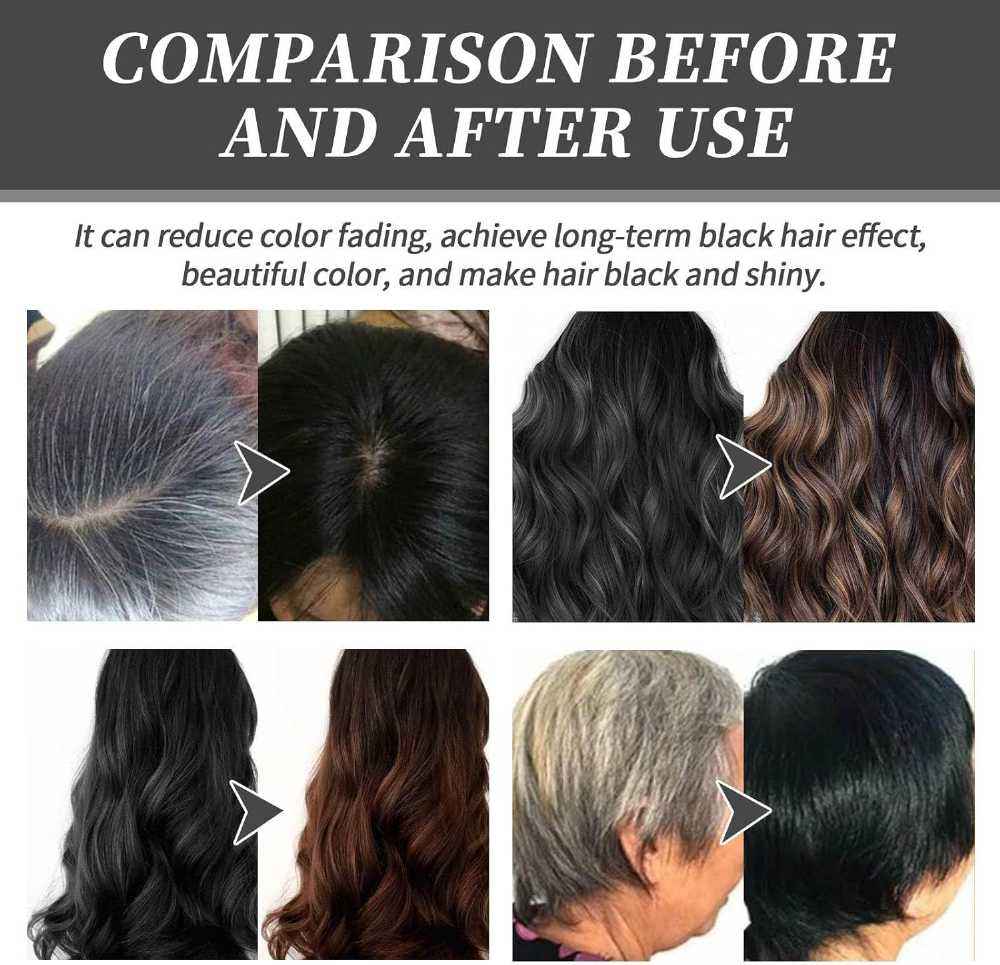 Black Fruit Hair Dye Cream – Natural Herbal Formula, Long-Lasting Color