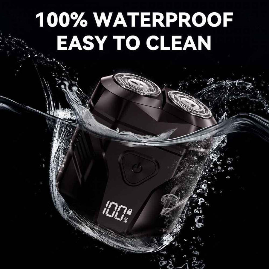 Waterproof Rechargeable Portable Shaver – Multi-Function LED Display