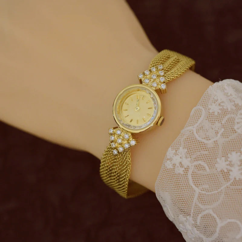 Jewelry Vintage Kaleidoscope Diamond Quartz Women's Watch